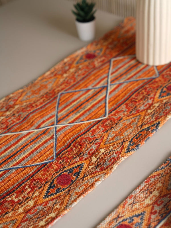 Handloom Table Runner - Lattice