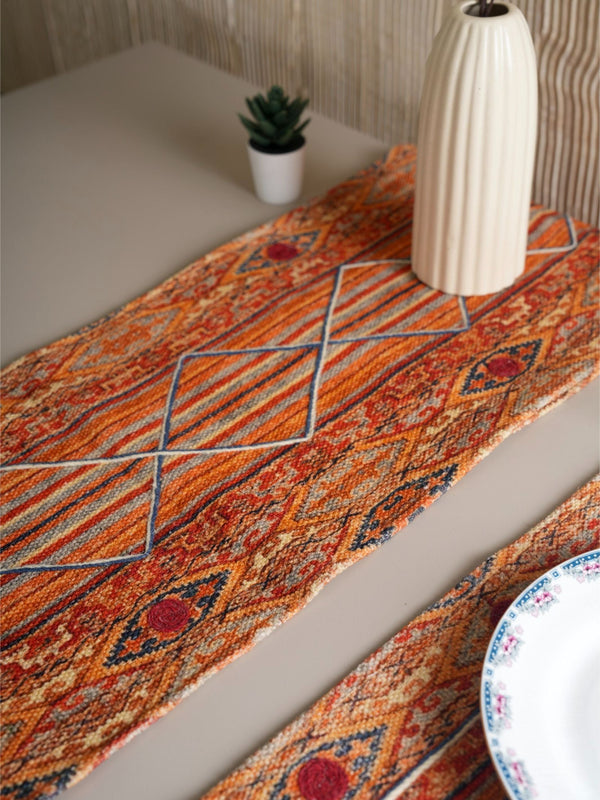Handloom Table Runner - Lattice