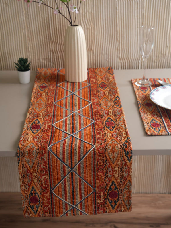 Handloom Table Runner - Lattice