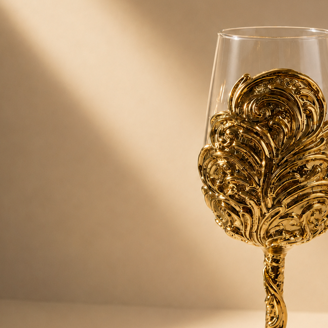 Gold Leaf - Collector Edition Handmade Wine Glass