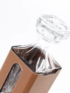 Leather Decanter Set - Brown
