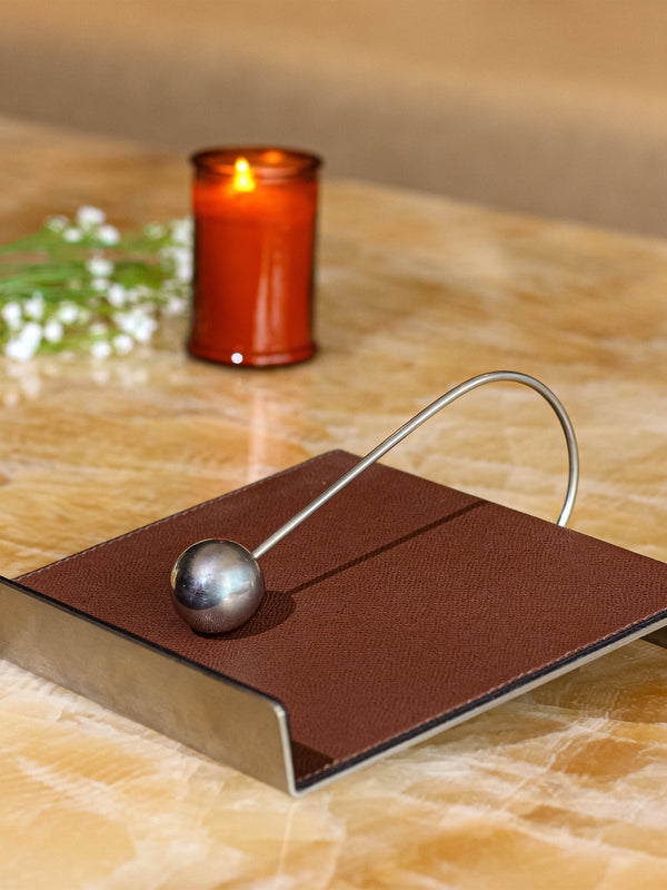 Leather Tissue Holder - Coffee