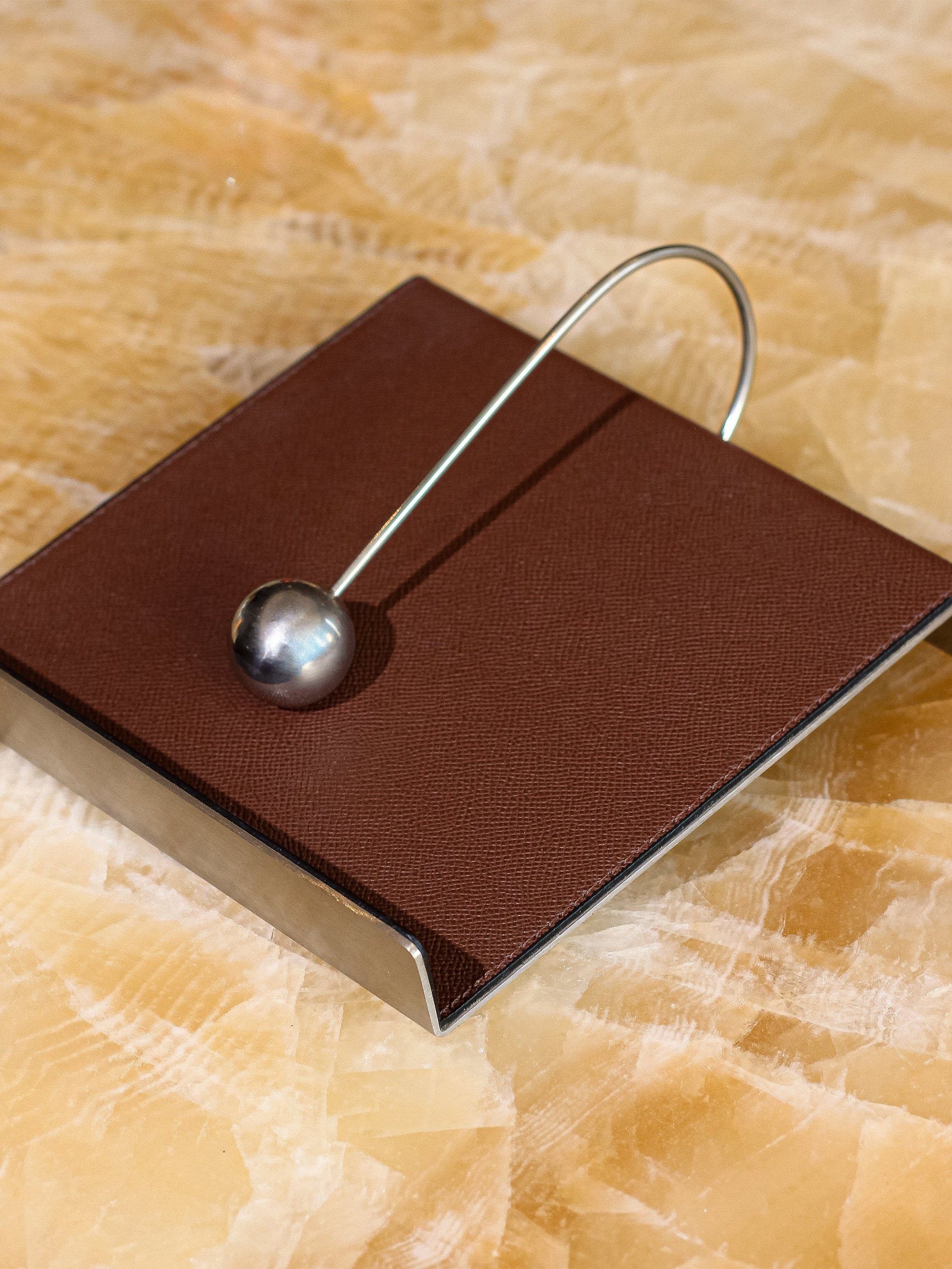 Leather Tissue Holder - Coffee