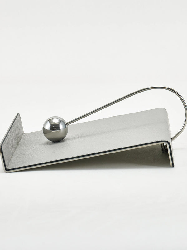 Leather Tissue Holder - Grey