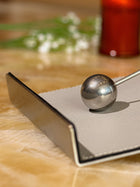 Leather Tissue Holder - Grey