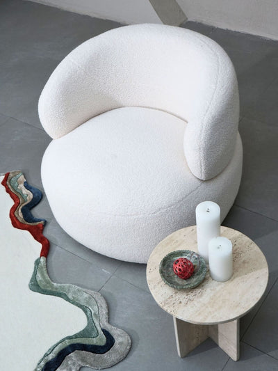 Leia Boucle Swivel Chair