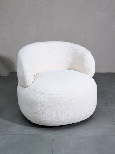 Leia Boucle Swivel Chair