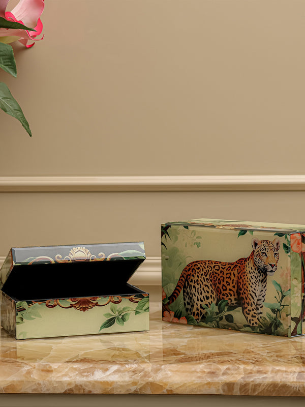 Leopard Storage Organiser - Set Of 2