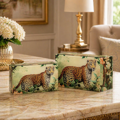 Leopard Storage Organiser - Set Of 2