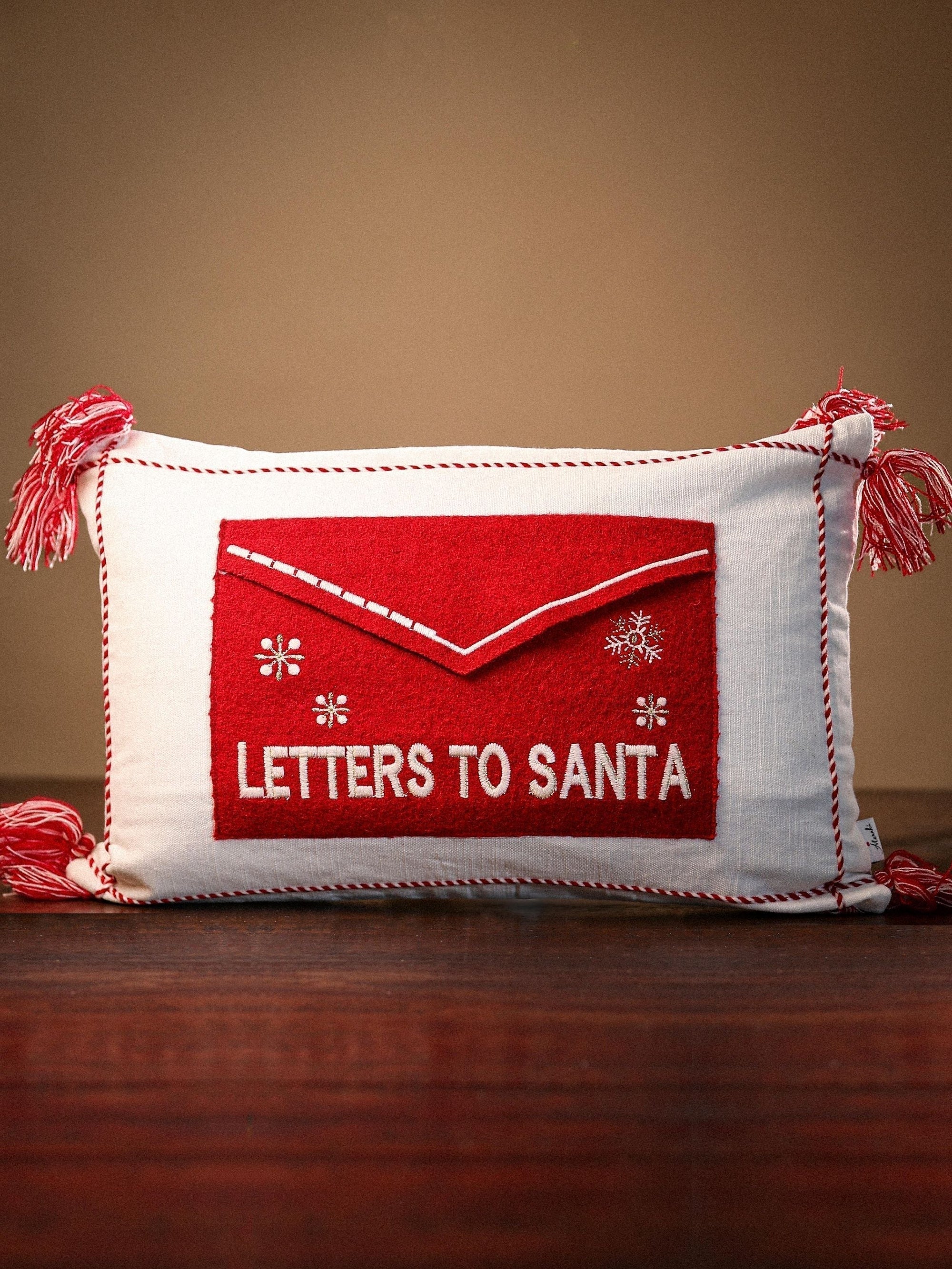 Christmas Cushion Covers - Letters to Santa (Envelope) (12"x18")