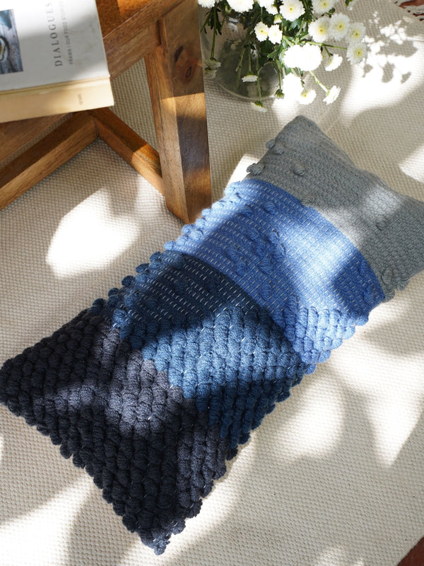 Handwoven Cushion Cover - Limitless Blue