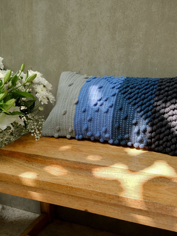 Handwoven Cushion Cover - Limitless Blue