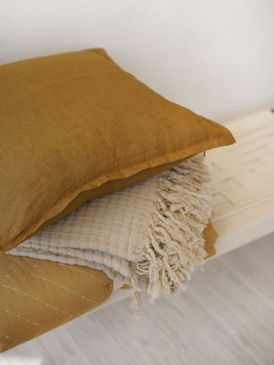 Bronze Linen Cushion Cover