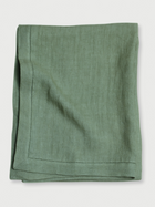 Eucalyptus Herringbone Linen Table Cover