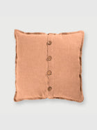Spice Herringbone Linen Cushion Cover