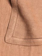 Spice Herringbone Linen Table Napkins | Set of 2