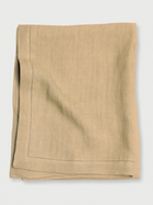Sand Herringbone Linen Table Cover