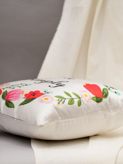 Live Simply Floral Cushion Cover