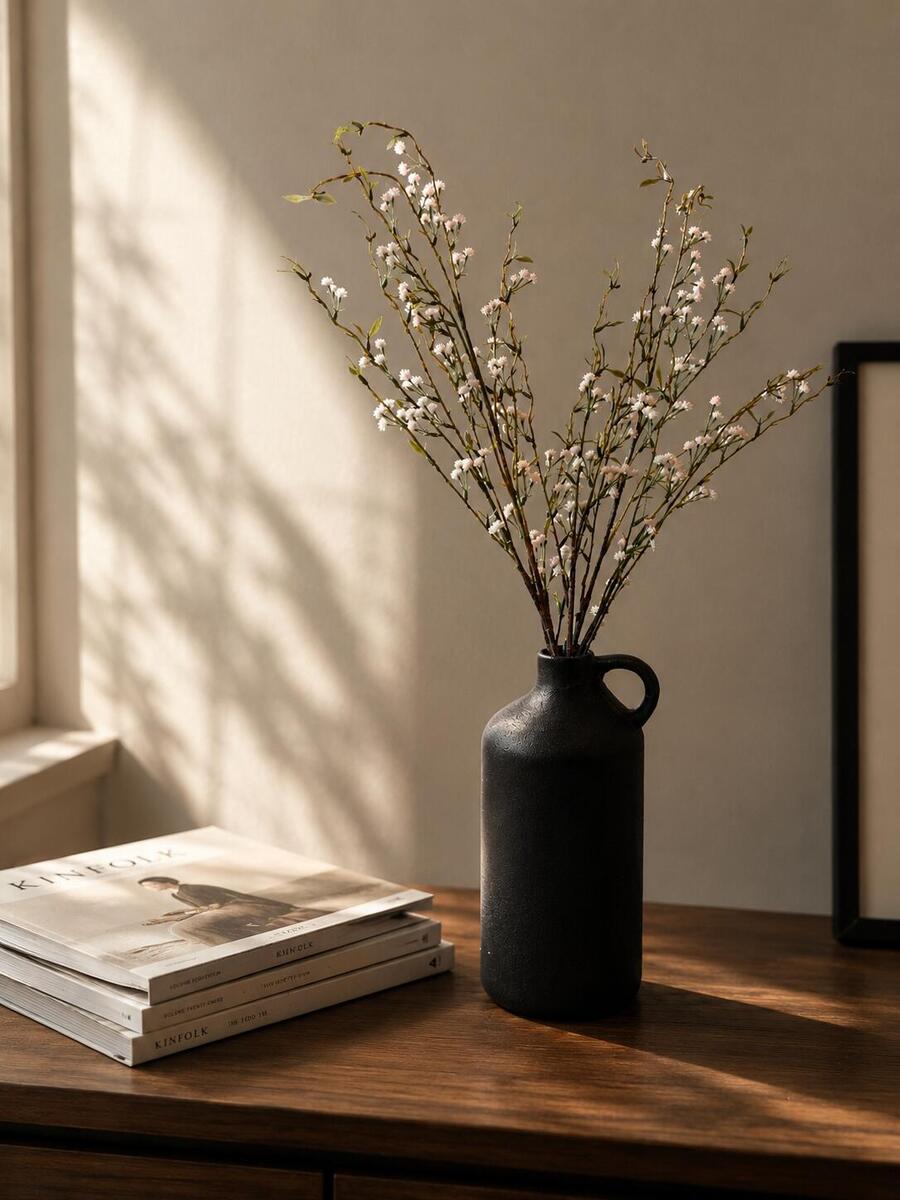 Long Stem Artificial Wildflower Branches For Tall Vases