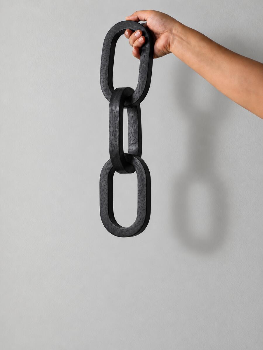 Long Wooden Chain Decor (3 Knots)
