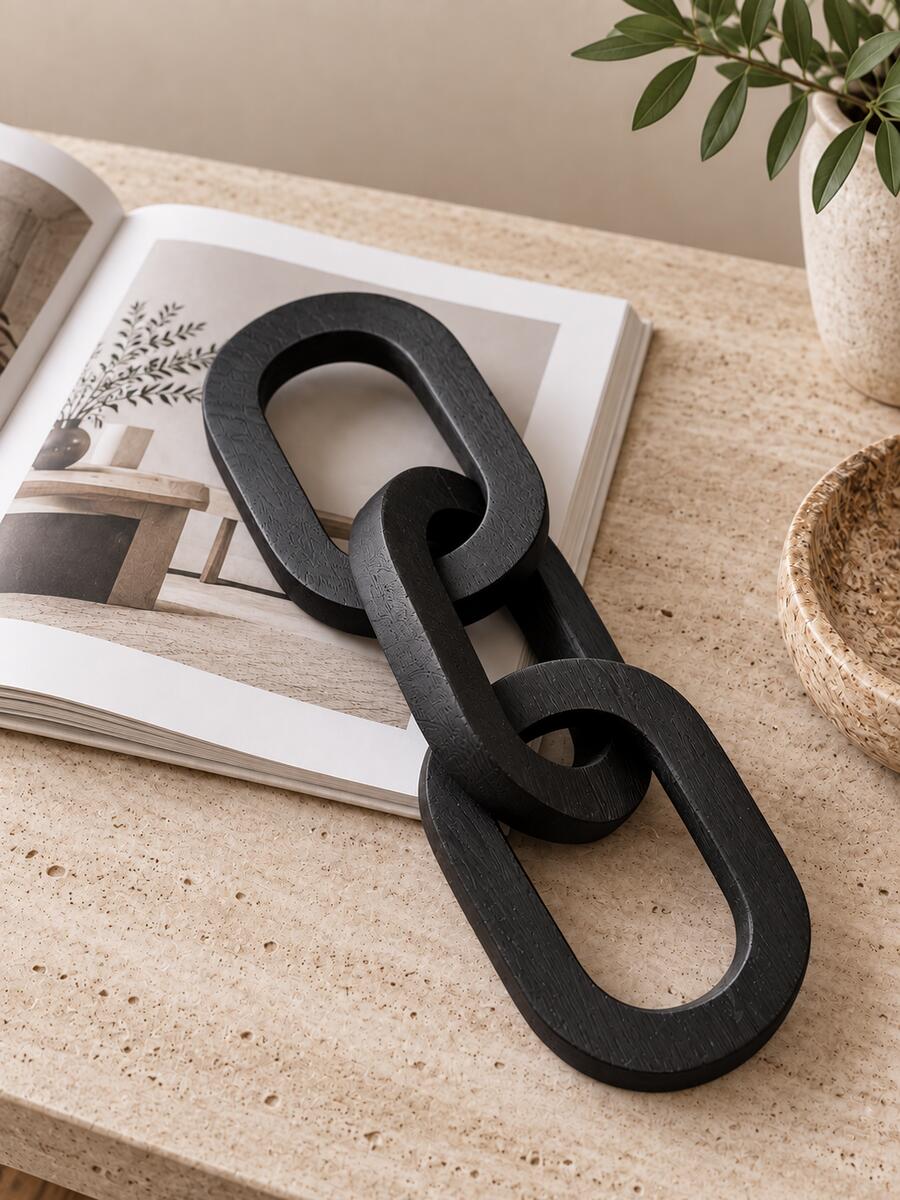 Long Wooden Chain Decor (3 Knots)