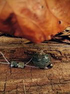 Lovers Embrace - Necklace with Cat Eye Crystal