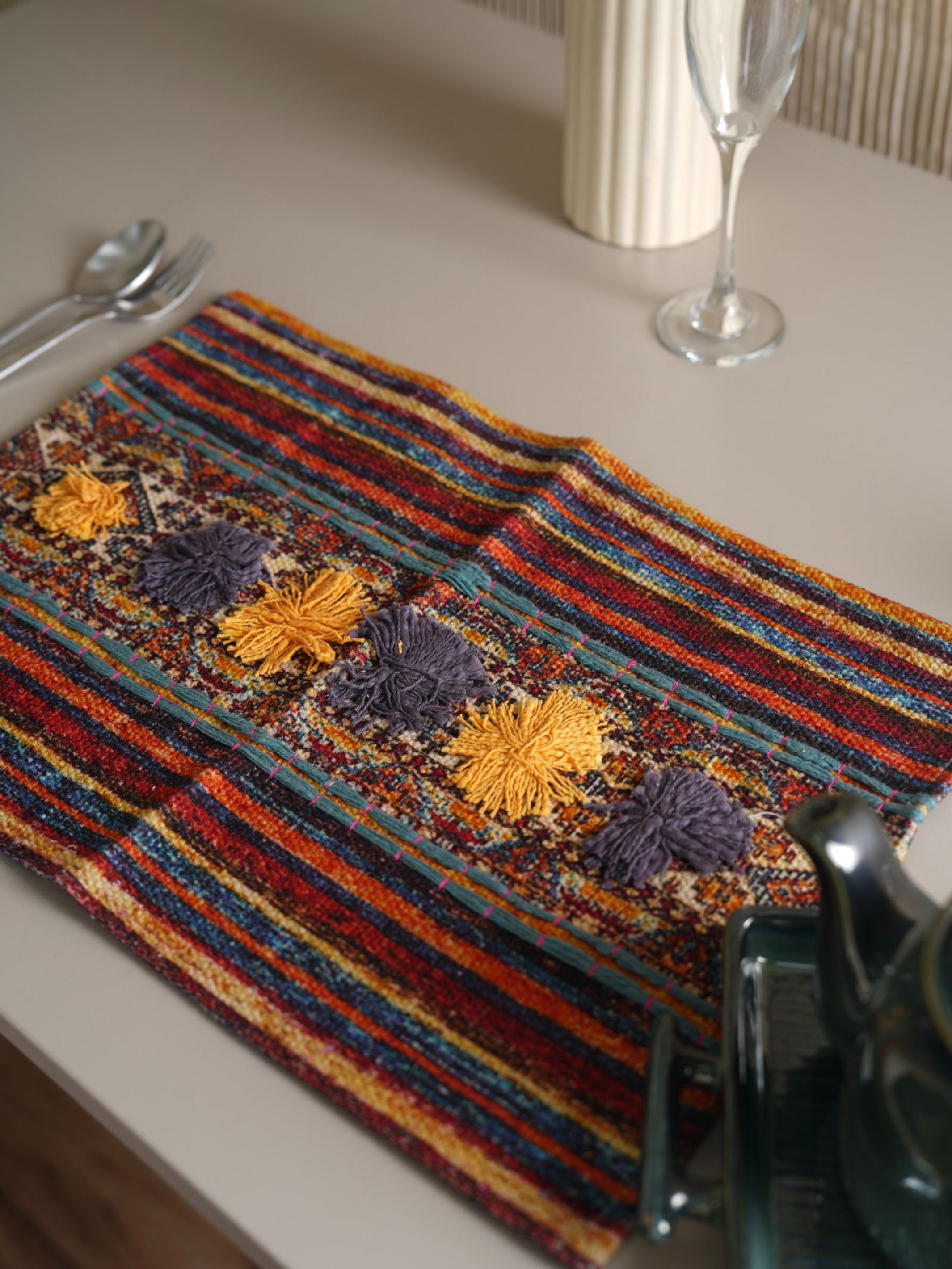 Handloom Table Placemat - Luminious Lace