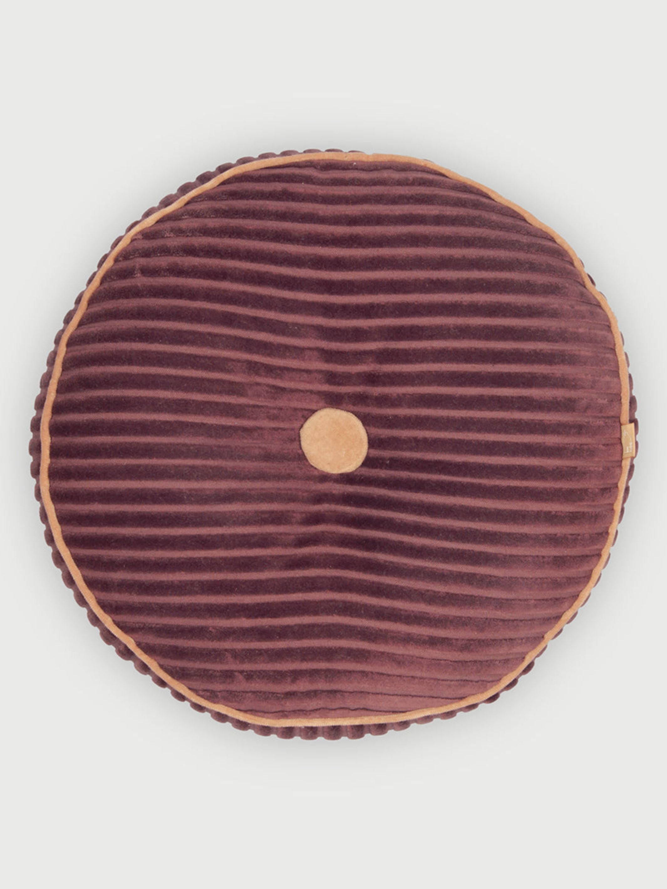 Luna Berry Velvet Round cushion