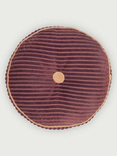 Luna Berry Velvet Round cushion