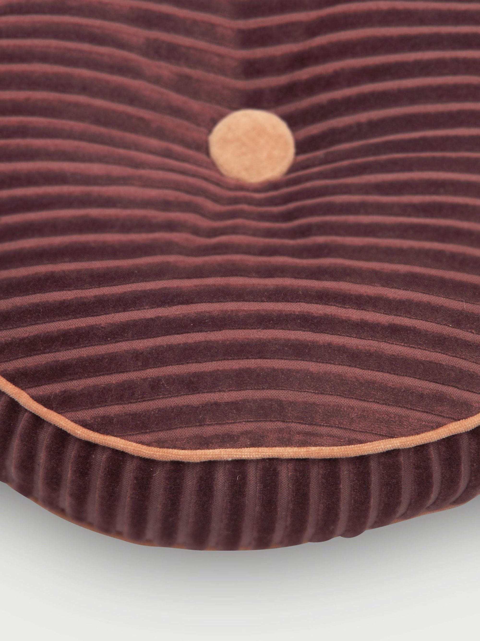 Luna Berry Velvet Round cushion