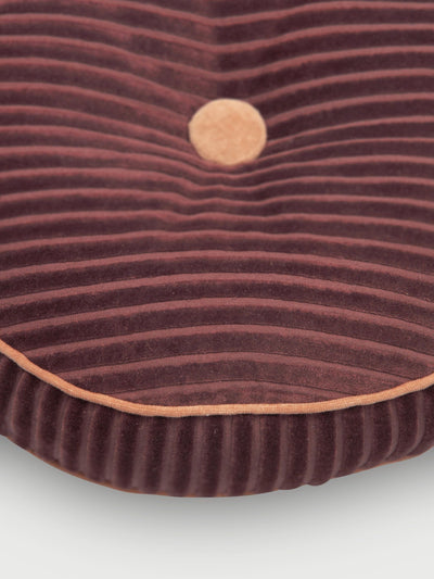 Luna Berry Velvet Round cushion