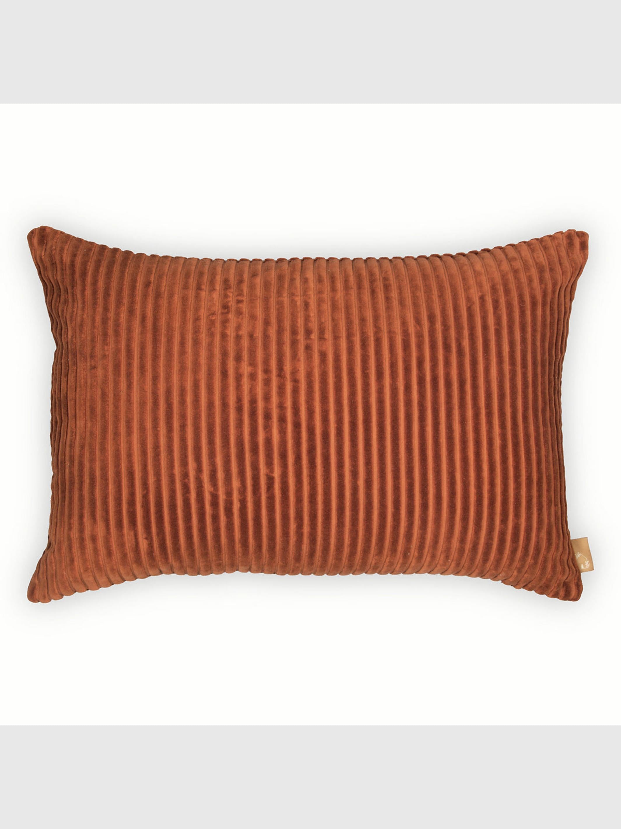 Luna Burnt Orange Velvet Cushion cover