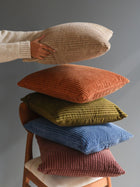 Luna Cobalt Blue Velvet Cushion cover