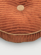 Luna Burnt Orange Velvet Round Cushion