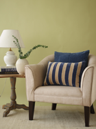 Holly Cobalt Blue Velvet Stripe Cushion Cover