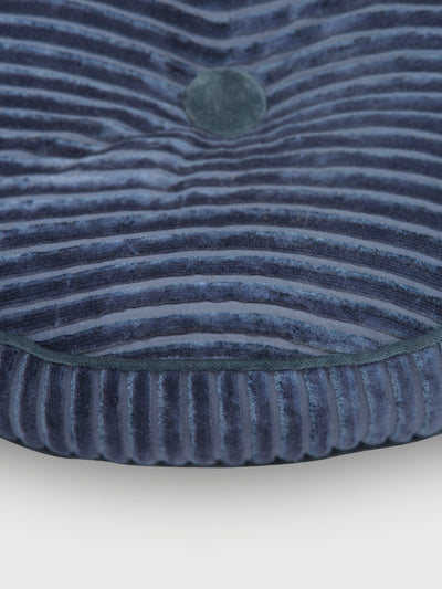Luna Cobalt Velvet Round Cushion