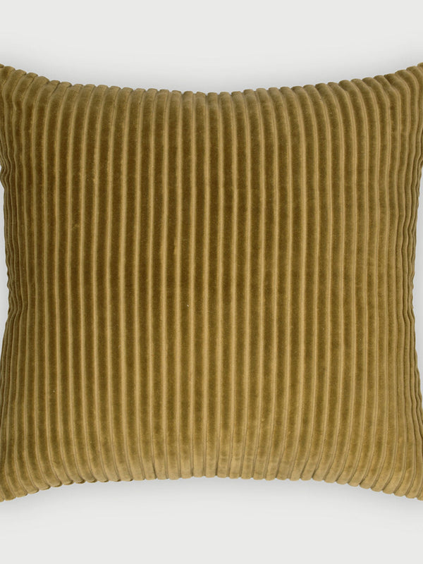 Luna Olive Velvet Cushion cover