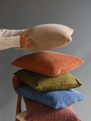 Luna Cobalt Blue Velvet Cushion cover