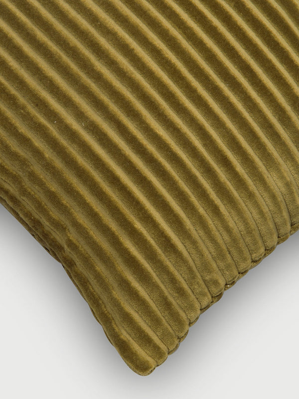 Luna Olive Velvet Cushion cover