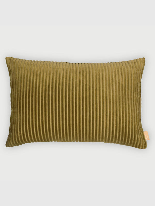 Luna Olive Velvet Cushion cover