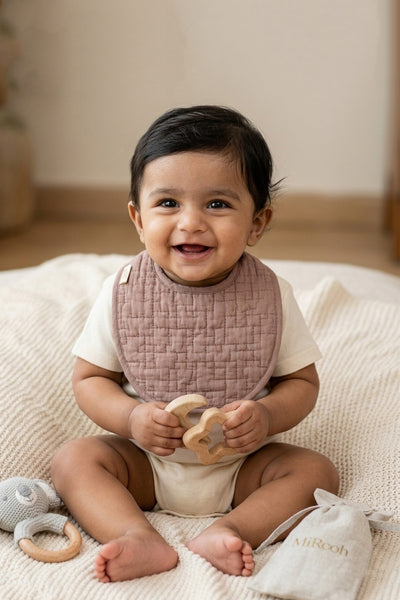 Organic Cotton Newborn Bib (Pack of 2)