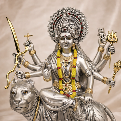 Maa Durga Idol on Lion