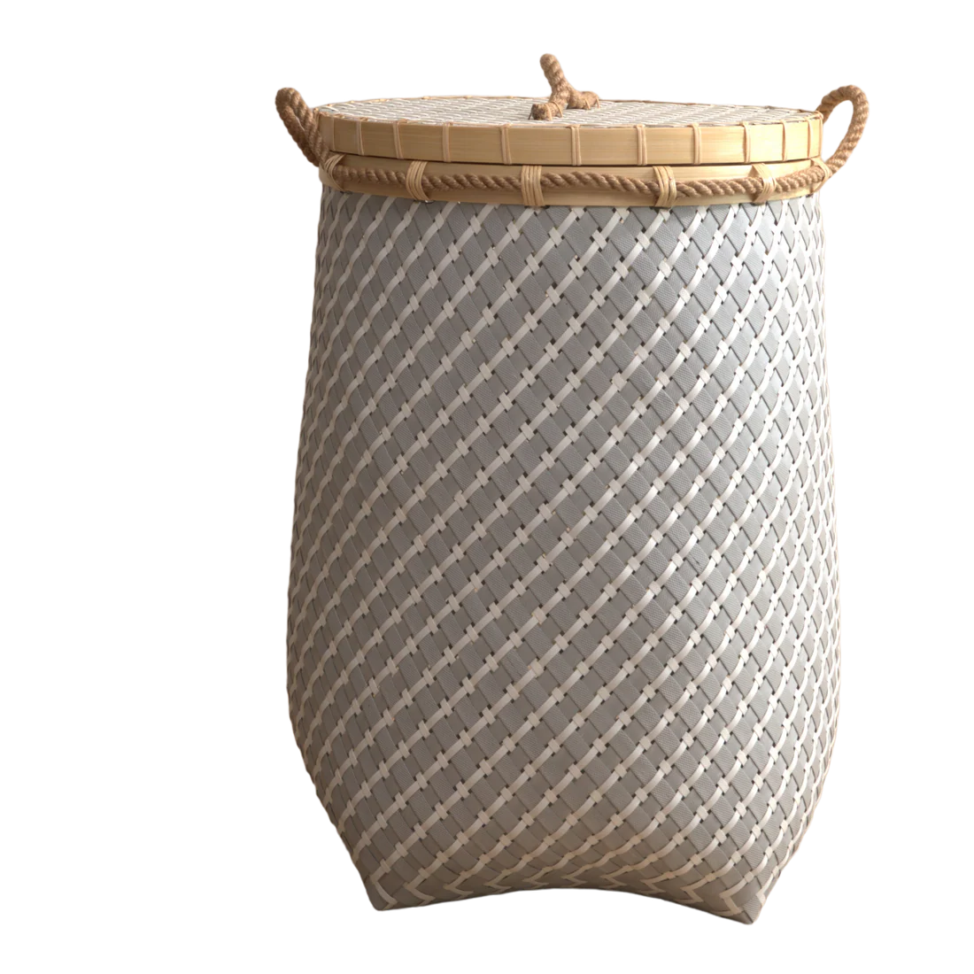 MACON GREY WHITE BASKET