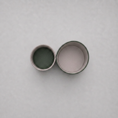 Leather Pen Stand Green