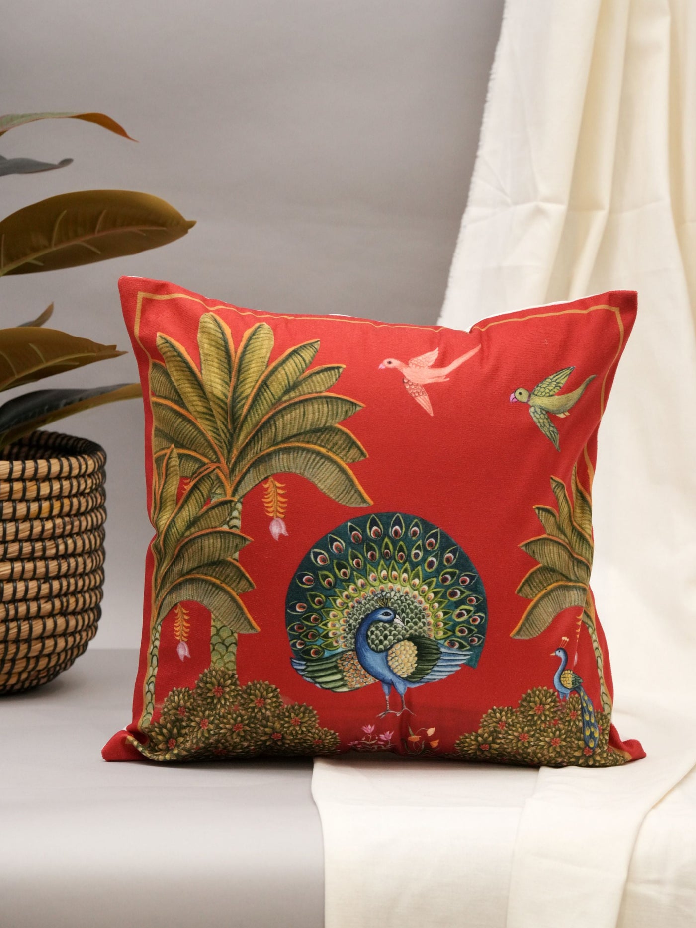 Majestic Feathered Cushion Cover