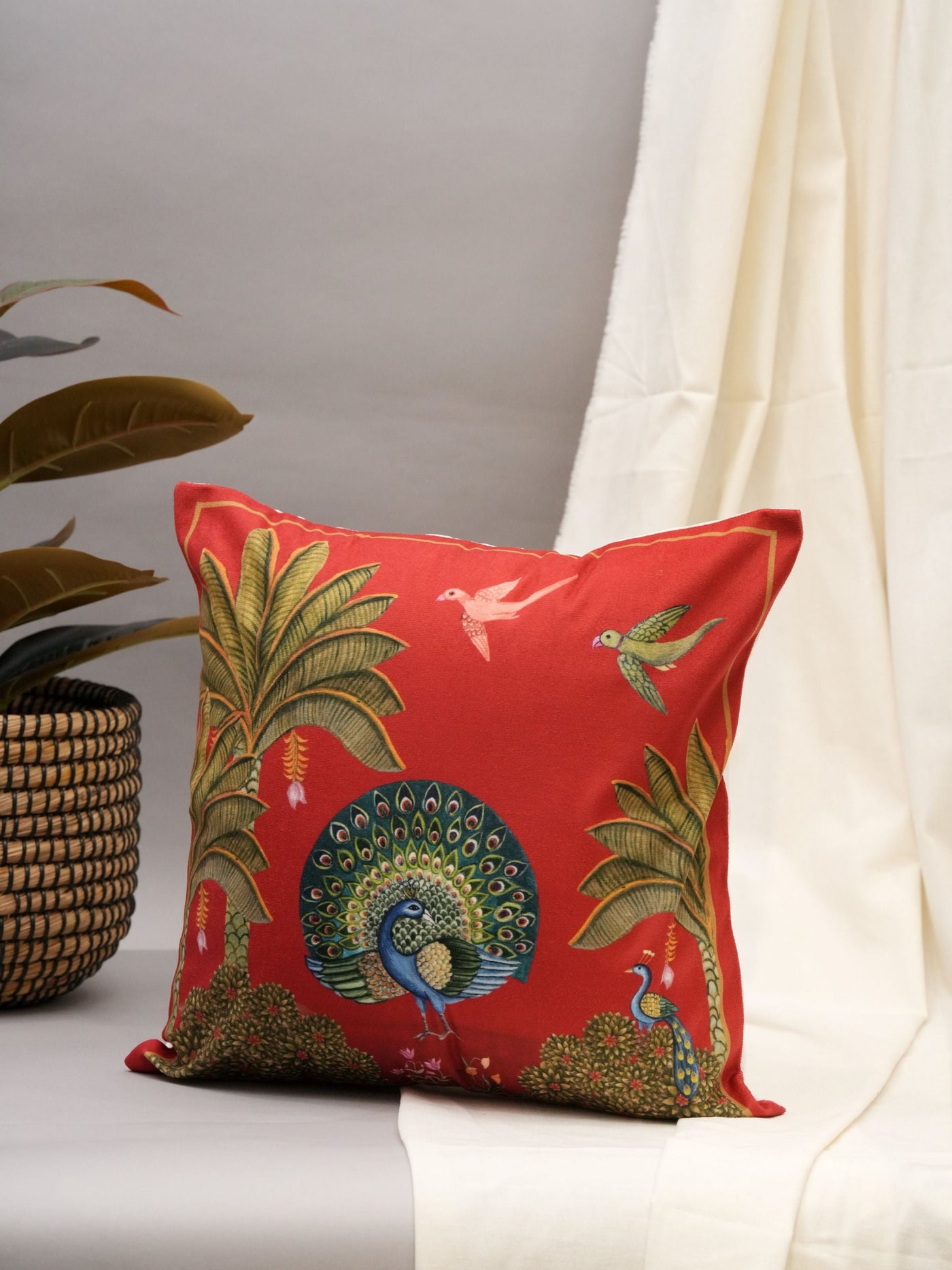 Majestic Feathered Cushion Cover