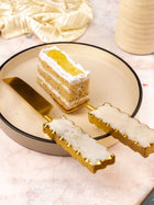 Marble And Metal Cake Server Knife