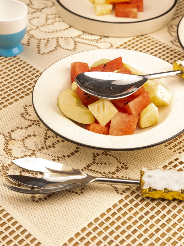 Marble & Metal Cake Server Knife