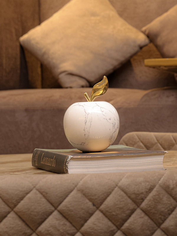 Marble Apple Decor Object Large