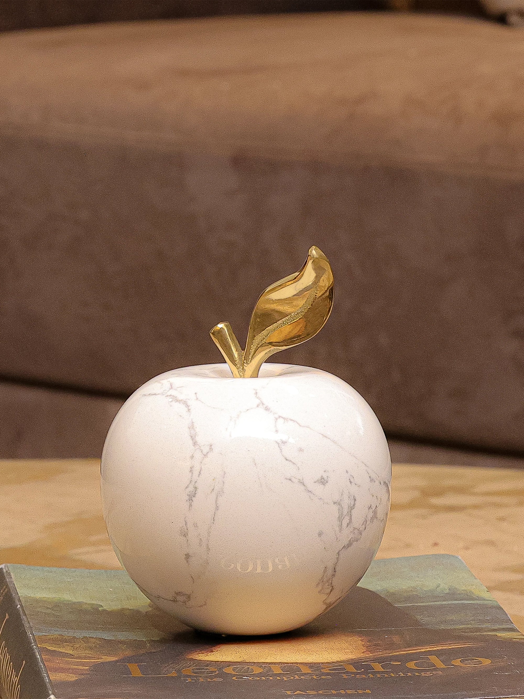 Marble Apple Decor Object Large